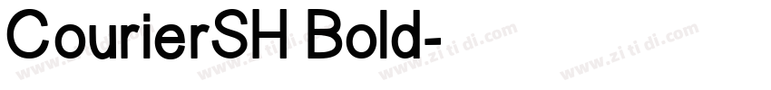 CourierSH Bold字体转换